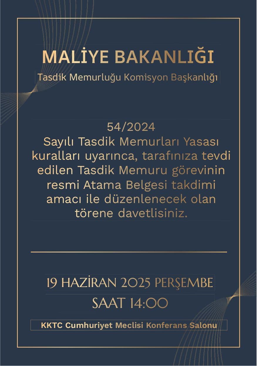 Atama Belgesi Takdim Töreni